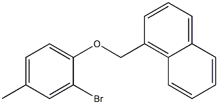 1-(2-bromo-4-methylphenoxymethyl)naphthalene Structure