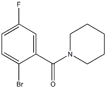 1-(2-bromo-5-fluorobenzoyl)piperidine Structure