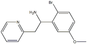 1-(2-bromo-5-methoxyphenyl)-2-(pyridin-2-yl)ethan-1-amine|