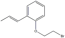 1-(2-bromoethoxy)-2-(prop-1-en-1-yl)benzene 化学構造式
