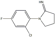 1-(2-chloro-4-fluorophenyl)pyrrolidin-2-imine Structure