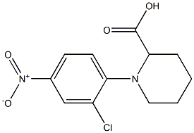 1-(2-chloro-4-nitrophenyl)piperidine-2-carboxylic acid Structure