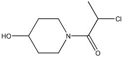 1-(2-chloropropanoyl)piperidin-4-ol,,结构式
