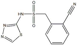 1-(2-cyanophenyl)-N-(1,3,4-thiadiazol-2-yl)methanesulfonamide Structure