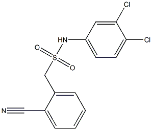 1-(2-cyanophenyl)-N-(3,4-dichlorophenyl)methanesulfonamide,,结构式