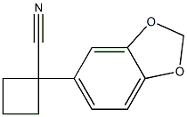 1-(2H-1,3-benzodioxol-5-yl)cyclobutane-1-carbonitrile,,结构式