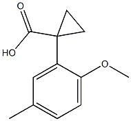 1-(2-methoxy-5-methylphenyl)cyclopropane-1-carboxylic acid|