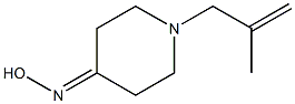 1-(2-methylprop-2-enyl)piperidin-4-one oxime Struktur