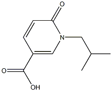 1-(2-methylpropyl)-6-oxo-1,6-dihydropyridine-3-carboxylic acid 结构式