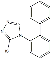 1-(2-phenylphenyl)-1H-1,2,3,4-tetrazole-5-thiol 化学構造式