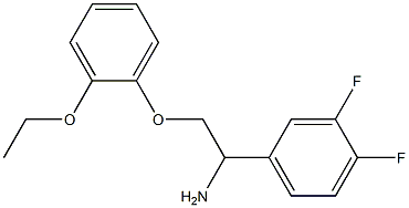 1-(3,4-difluorophenyl)-2-(2-ethoxyphenoxy)ethanamine Structure