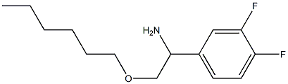 1-(3,4-difluorophenyl)-2-(hexyloxy)ethan-1-amine|