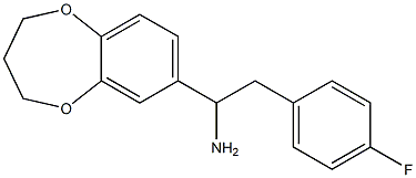 1-(3,4-dihydro-2H-1,5-benzodioxepin-7-yl)-2-(4-fluorophenyl)ethan-1-amine Structure