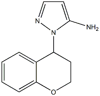 1-(3,4-dihydro-2H-1-benzopyran-4-yl)-1H-pyrazol-5-amine 化学構造式