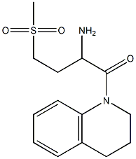 1-(3,4-dihydroquinolin-1(2H)-yl)-4-(methylsulfonyl)-1-oxobutan-2-amine,,结构式