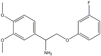 1-(3,4-dimethoxyphenyl)-2-(3-fluorophenoxy)ethanamine 化学構造式