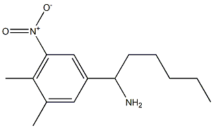 1-(3,4-dimethyl-5-nitrophenyl)hexan-1-amine Structure
