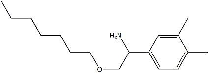 1-(3,4-dimethylphenyl)-2-(heptyloxy)ethan-1-amine,,结构式