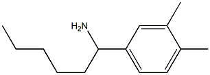 1-(3,4-dimethylphenyl)hexan-1-amine,,结构式