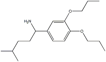 1-(3,4-dipropoxyphenyl)-4-methylpentan-1-amine Structure
