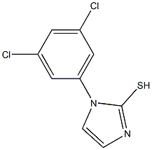1-(3,5-dichlorophenyl)-1H-imidazole-2-thiol,,结构式
