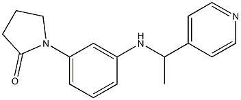  1-(3-{[1-(pyridin-4-yl)ethyl]amino}phenyl)pyrrolidin-2-one