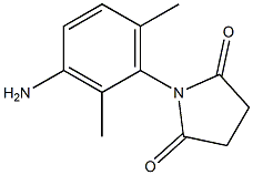 1-(3-amino-2,6-dimethylphenyl)pyrrolidine-2,5-dione,,结构式