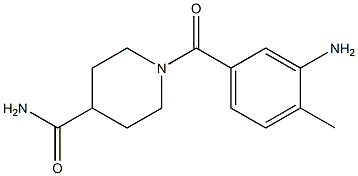 1-(3-amino-4-methylbenzoyl)piperidine-4-carboxamide Structure