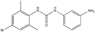 1-(3-aminophenyl)-3-(4-bromo-2,6-dimethylphenyl)urea 化学構造式