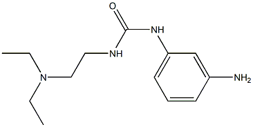 1-(3-aminophenyl)-3-[2-(diethylamino)ethyl]urea 结构式