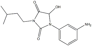 1-(3-aminophenyl)-5-hydroxy-3-(3-methylbutyl)imidazolidine-2,4-dione