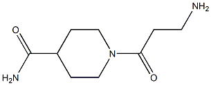 1-(3-aminopropanoyl)piperidine-4-carboxamide Structure