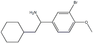 1-(3-bromo-4-methoxyphenyl)-2-cyclohexylethan-1-amine,,结构式