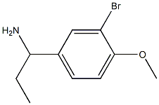 1-(3-bromo-4-methoxyphenyl)propan-1-amine Structure
