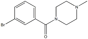 1-(3-bromobenzoyl)-4-methylpiperazine,,结构式