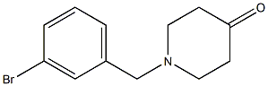 1-(3-bromobenzyl)piperidin-4-one Structure