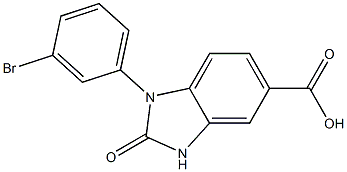 1-(3-bromophenyl)-2-oxo-2,3-dihydro-1H-1,3-benzodiazole-5-carboxylic acid Structure