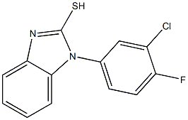 1-(3-chloro-4-fluorophenyl)-1H-1,3-benzodiazole-2-thiol Structure