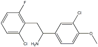 1-(3-chloro-4-methoxyphenyl)-2-(2-chloro-6-fluorophenyl)ethan-1-amine|