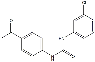 1-(3-chlorophenyl)-3-(4-acetylphenyl)urea