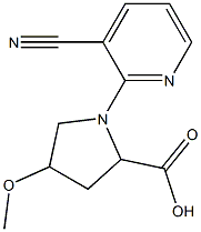 1-(3-cyanopyridin-2-yl)-4-methoxypyrrolidine-2-carboxylic acid