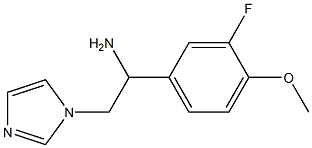 1-(3-fluoro-4-methoxyphenyl)-2-(1H-imidazol-1-yl)ethan-1-amine