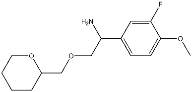 1-(3-fluoro-4-methoxyphenyl)-2-(oxan-2-ylmethoxy)ethan-1-amine