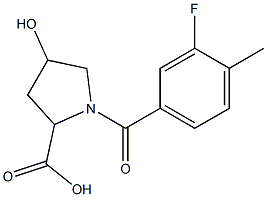 1-(3-fluoro-4-methylbenzoyl)-4-hydroxypyrrolidine-2-carboxylic acid