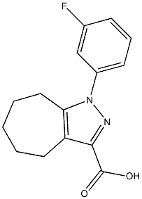 1-(3-fluorophenyl)-1,4,5,6,7,8-hexahydrocyclohepta[c]pyrazole-3-carboxylic acid