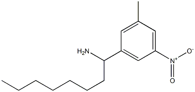 1-(3-methyl-5-nitrophenyl)octan-1-amine 化学構造式