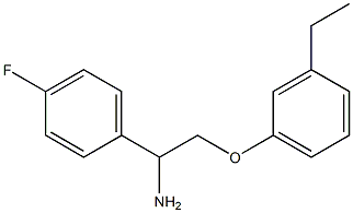 1-[1-amino-2-(3-ethylphenoxy)ethyl]-4-fluorobenzene 结构式