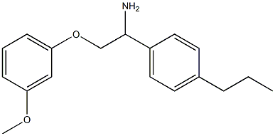 1-[1-amino-2-(3-methoxyphenoxy)ethyl]-4-propylbenzene Structure