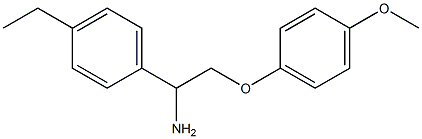 1-[1-amino-2-(4-methoxyphenoxy)ethyl]-4-ethylbenzene