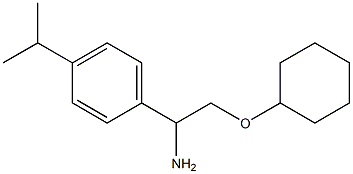 1-[1-amino-2-(cyclohexyloxy)ethyl]-4-(propan-2-yl)benzene|